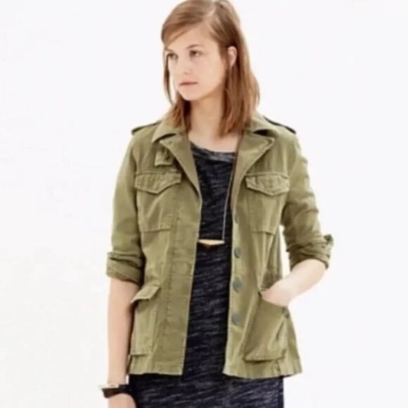 Madewell Outbound Utility field jacket women green small - Picture 1 of 15